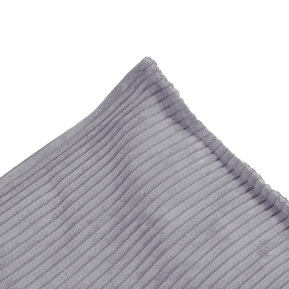 Prabangus Kordurojaus Pufas Plush Nest, Pilkas – vaizdas 2