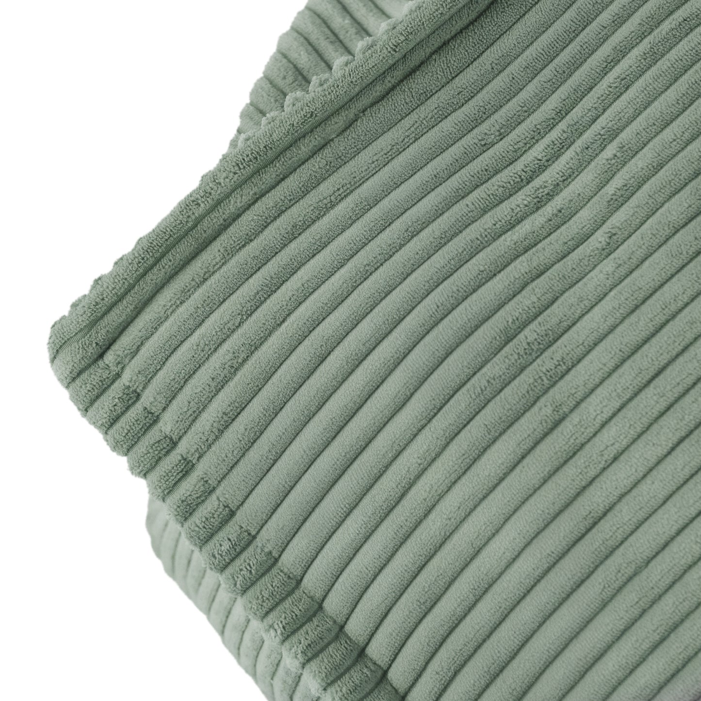 PLUSH NEST Kvadratinis Kordurojaus Fotelis Vaikams, Žalias – vaizdas 2