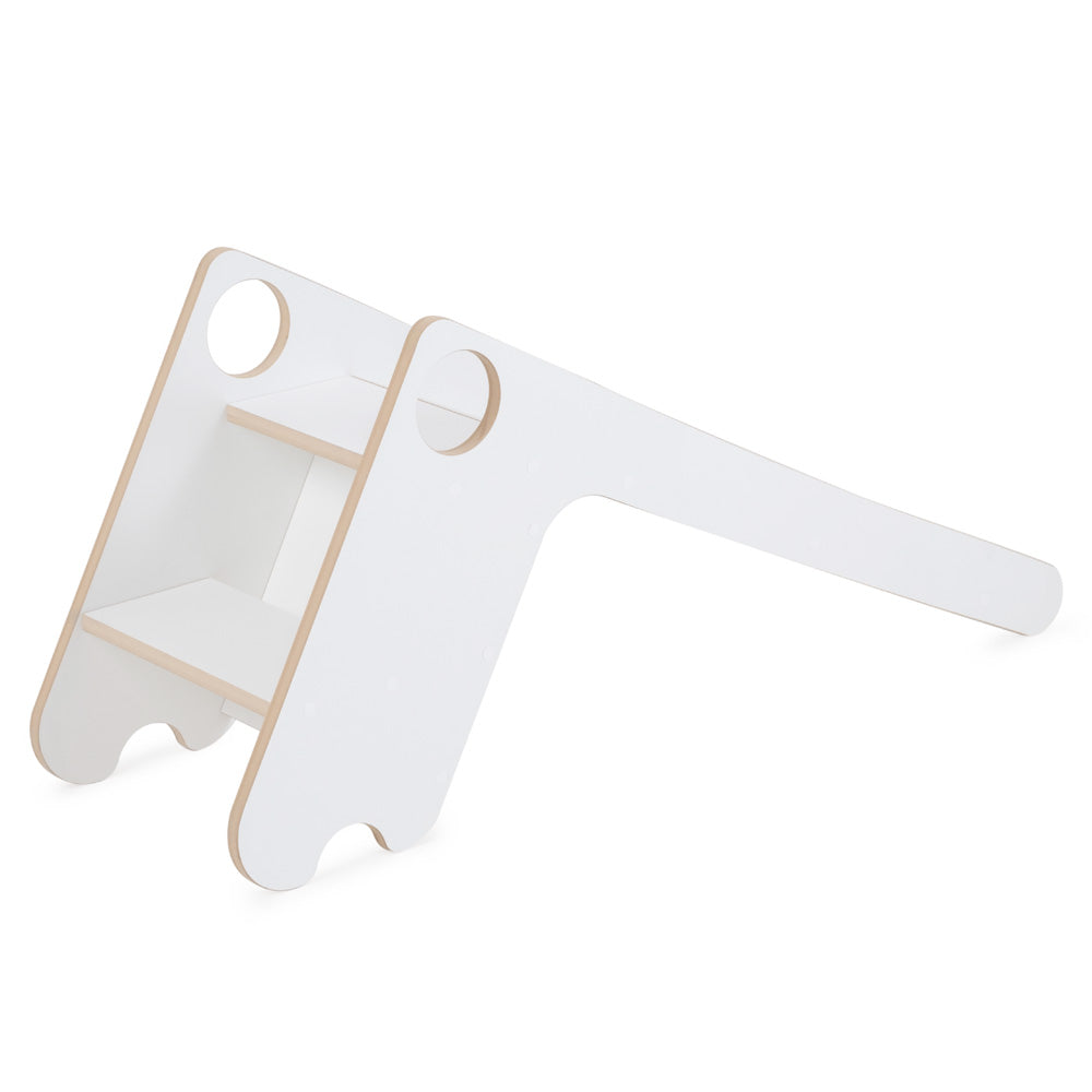 Medinė Vaikiška Čiuožykla PLUSH NEST, Balta, naudojama lipimui – vaizdas 2