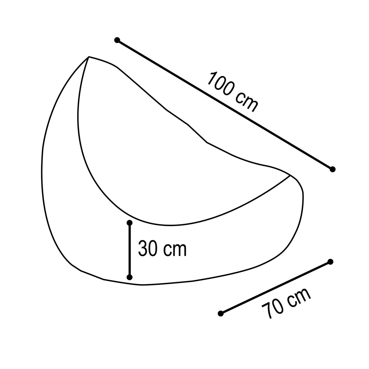 PLUSH NEST Pūkuotas Sako Pufas Vaikams, Pilkas – vaizdas 6