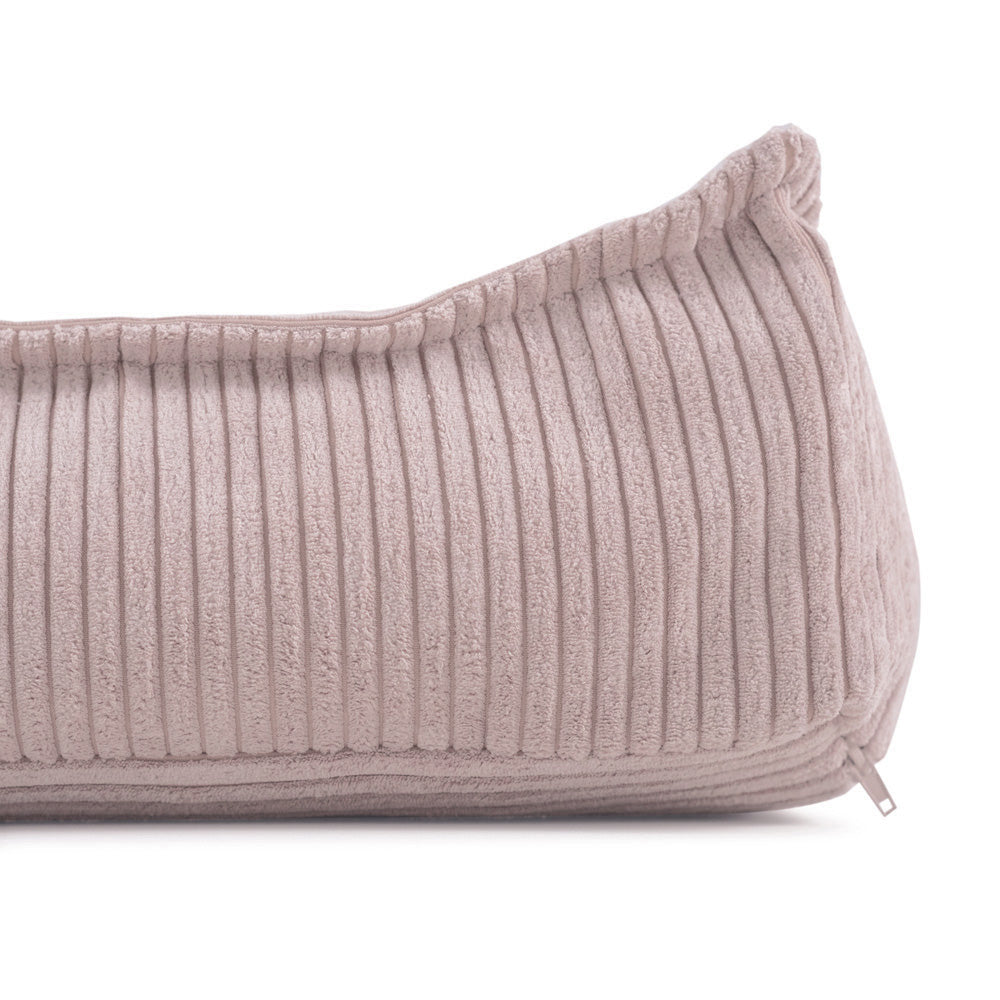 Prabangus Grindų Pufas PLUSH NEST, Šviesiai Rožinis Veliūras – vaizdas 3