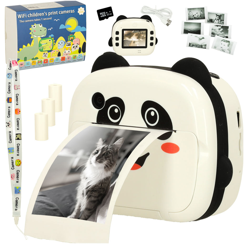 Momentinis fotoaparatas - terminis spausdintuvas panda