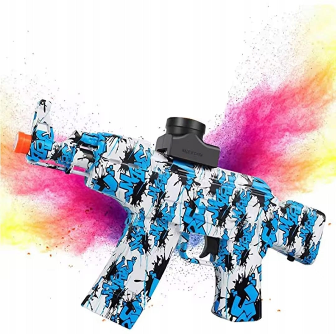 Gelinis blasteris AK47 – elektrinis žaislinis šautuvas su automatinio šaudymo funkcija - pagrindinis vaizdas