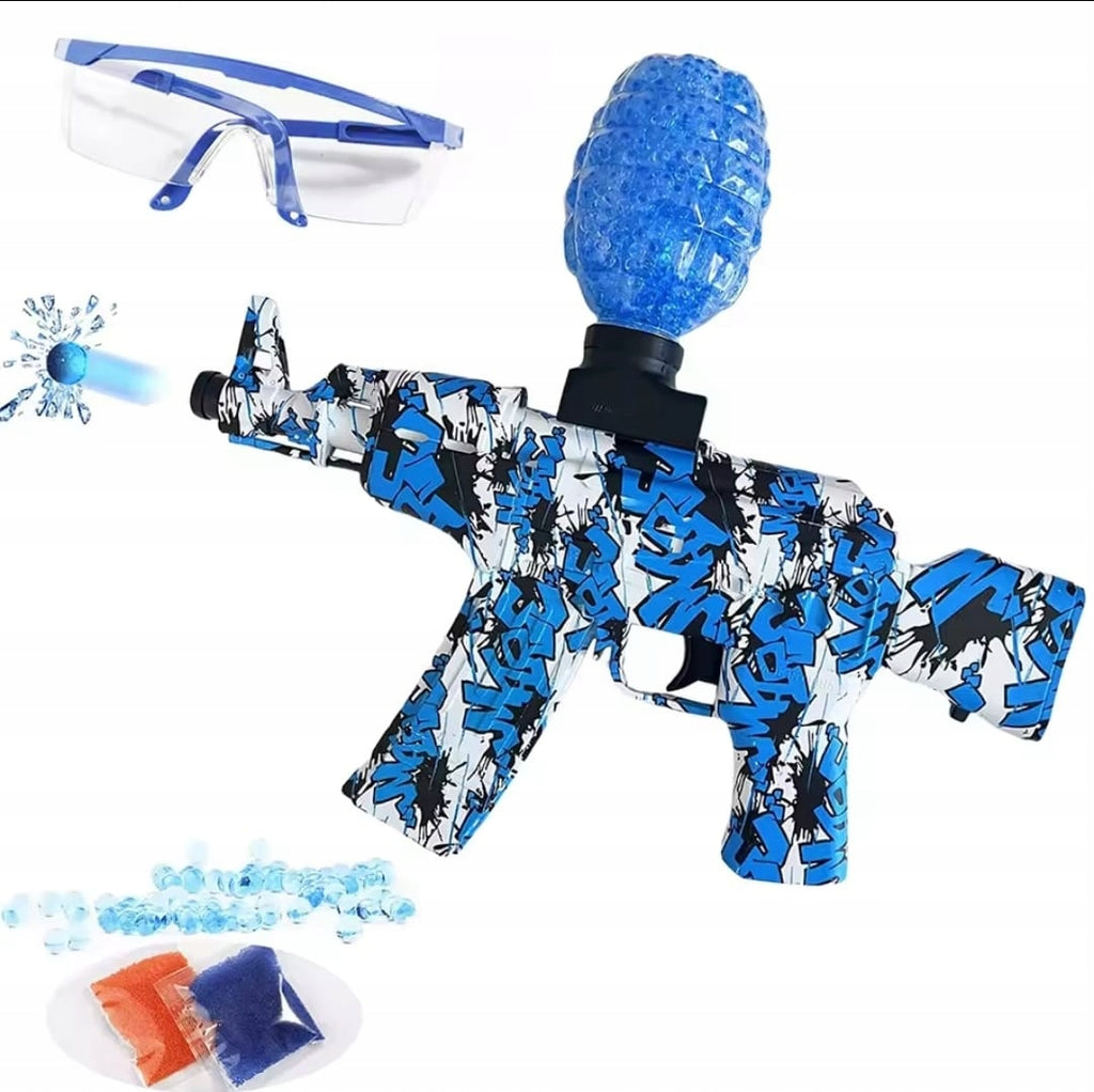 Gelinis blasteris AK47 – elektrinis žaislinis šautuvas su automatinio šaudymo funkcija - vaizdas 2