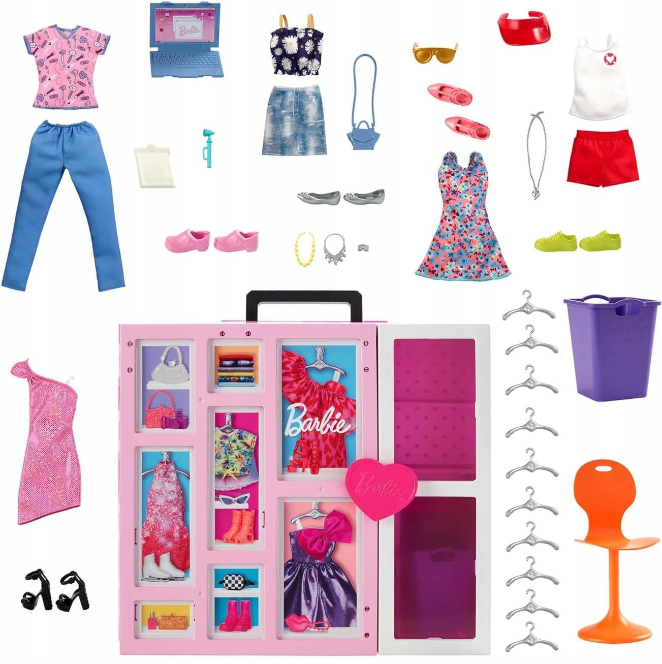 Barbie „Dream Wardrobe“ drabužių spinta, serija Barbie – vaizdas 5