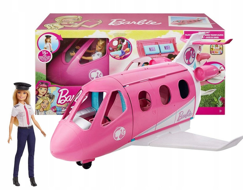Barbie „Dreamhouse“ svajonių lėktuvėlis lėlėms su Barbie lėle – pagrindinis vaizdas