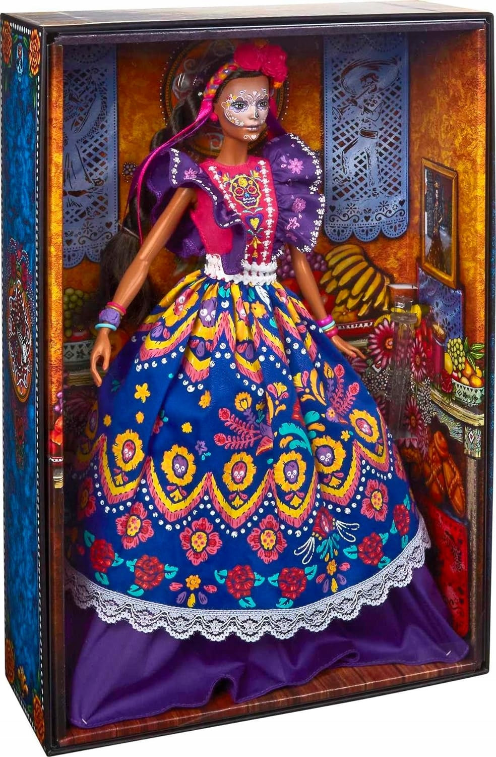 Barbie kolekcinė lėlė Día de Muertos 2022, pakuotė – vaizdas 3
