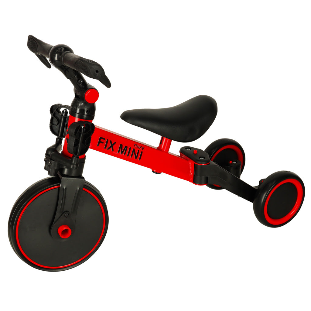 Balansinis dviratukas–triratukas Trike Fix Mini 3in1 su pedalais, raudonas