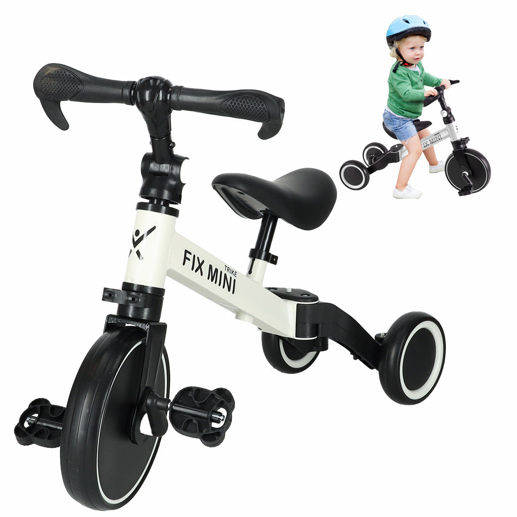 Balansinis dviratukas–triratukas Trike Fix Mini 3in1 su pedalais, juodas