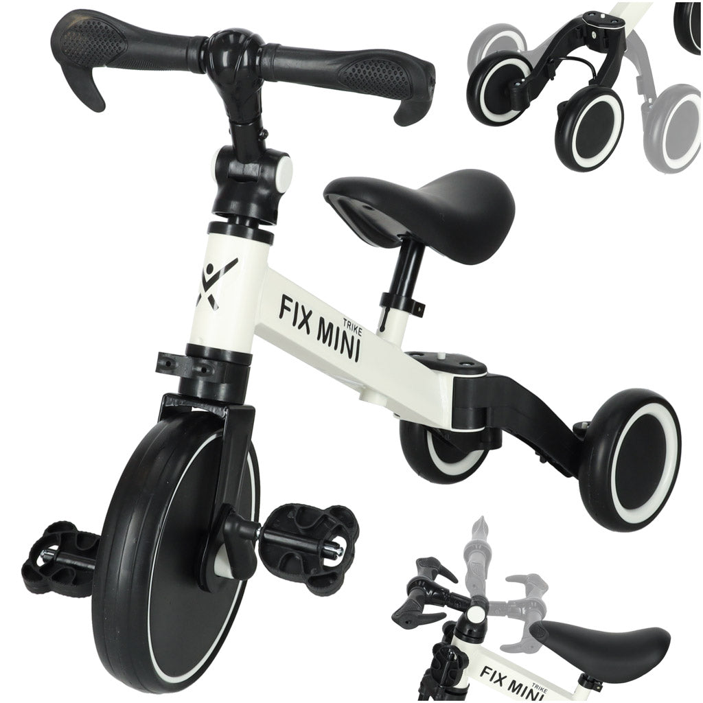 Balansinis dviratukas–triratukas Trike Fix Mini 3in1 su pedalais, juodas