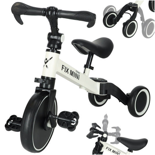 Balansinis dviratukas–triratukas Trike Fix Mini 3in1 su pedalais, juodas