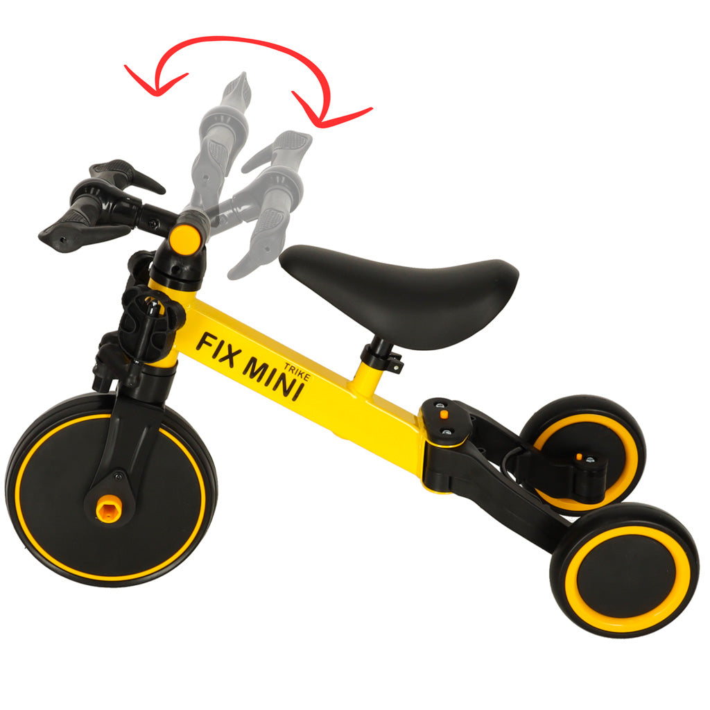 Balansinis dviratukas–triratukas Trike Fix Mini 3in1 su pedalais, geltonas