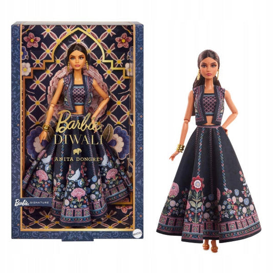 Barbie Diwali „Anita Dongre“ kolekcinė lėlė HRM91, prabangus sari – pagrindinis vaizdas
