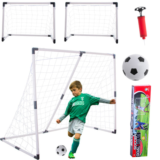 Sulankstomi vaikiški futbolo vartai 2-in-1, 185x120x70 cm