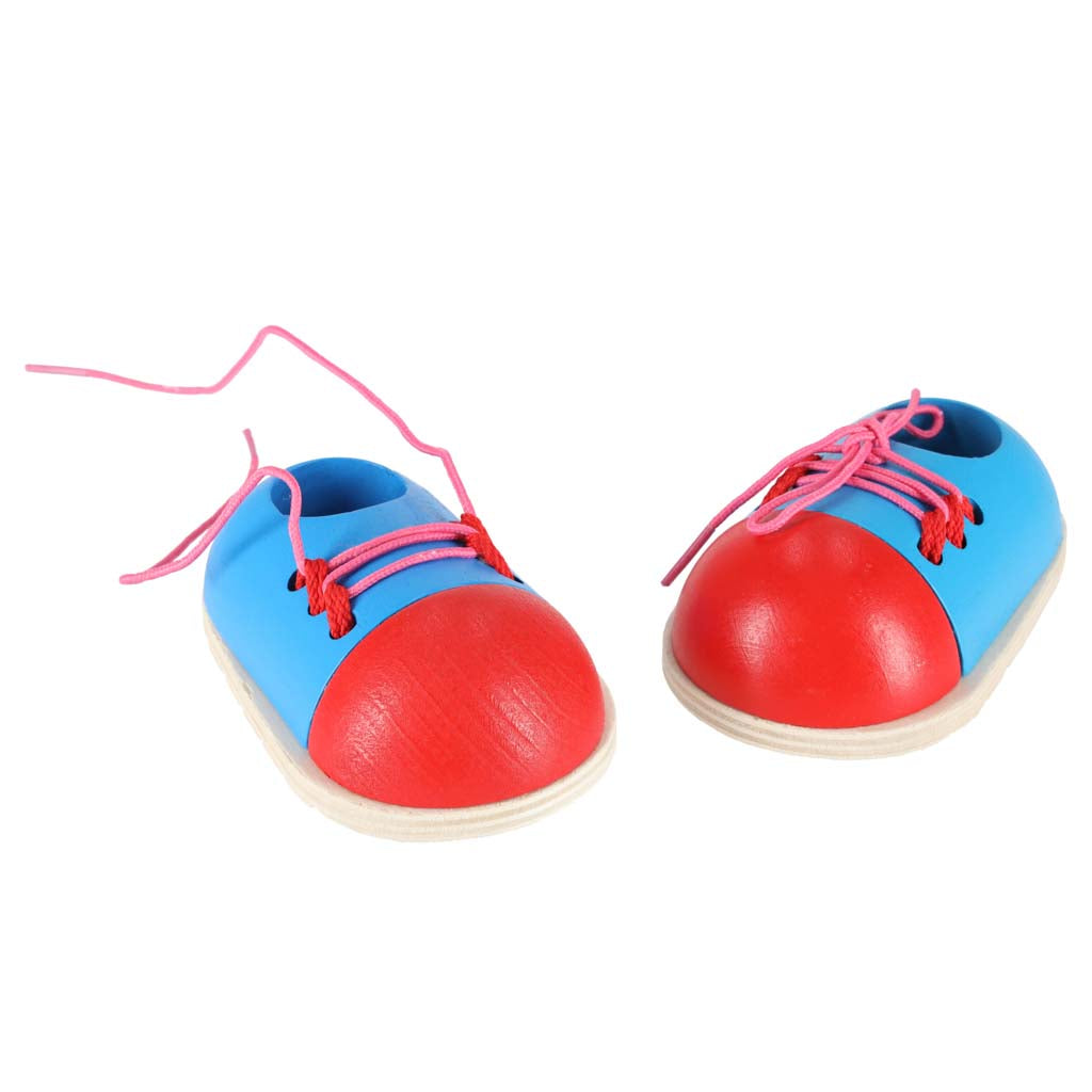 Mediniai batukai šniūravimui mokytis, 2 vnt.