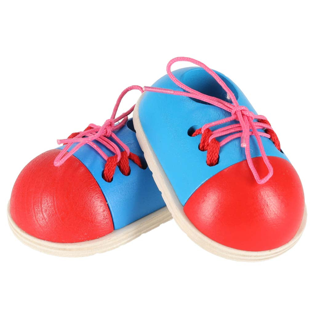 Mediniai batukai šniūravimui mokytis, 2 vnt.