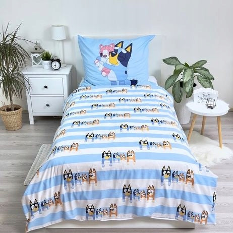 Dvipusė vaikiška patalynė Bluey Bingo, supakuota pakuotė – vaizdas 3