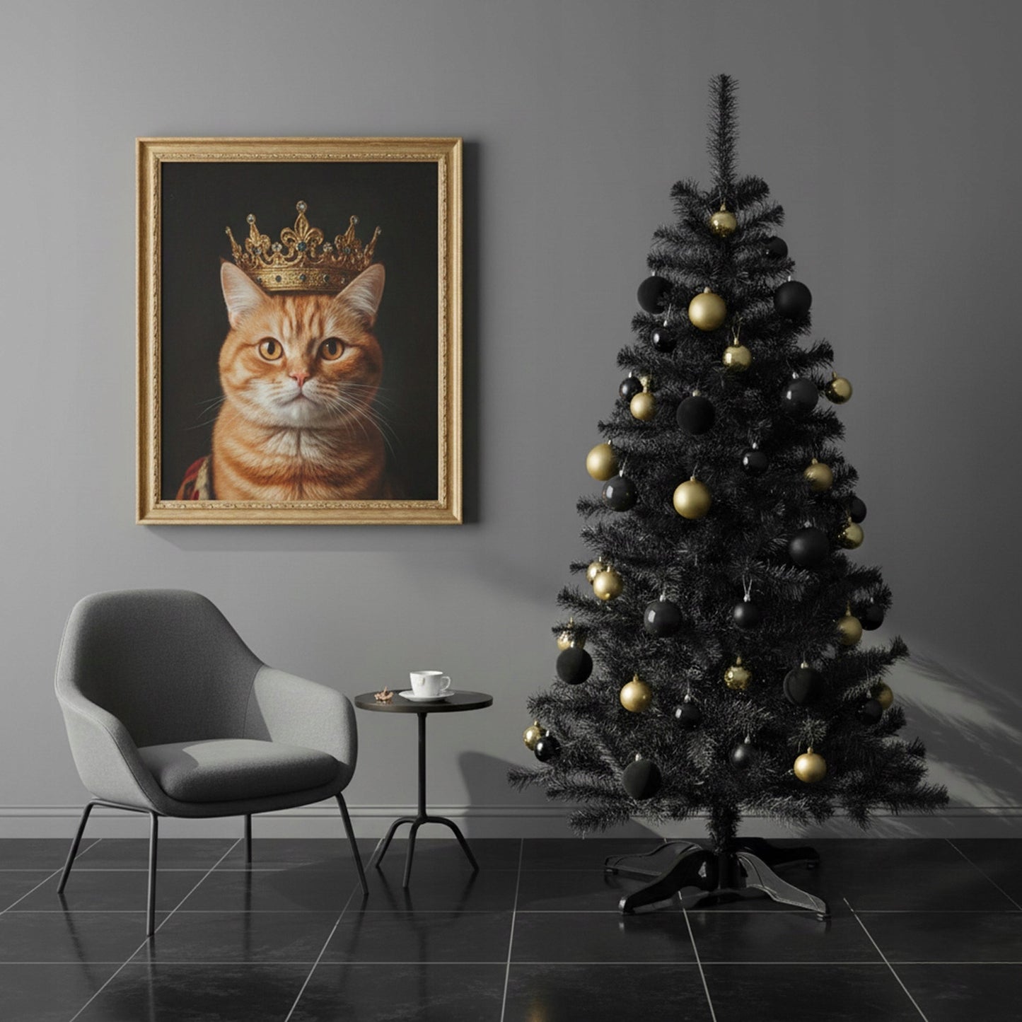 Dirbtinė Juoda Kalėdų Eglutė 180 cm, tanki su stovu, premium kokybė - vaizdas 2