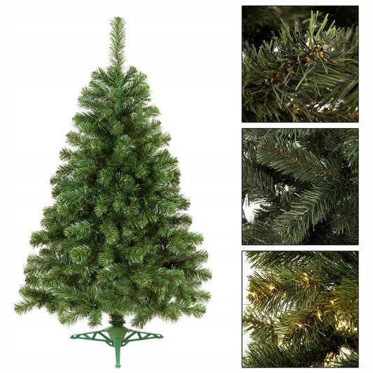 Dirbtinė eglė 150 cm, tanki, su stoveliu, žalia – pagrindinis vaizdas