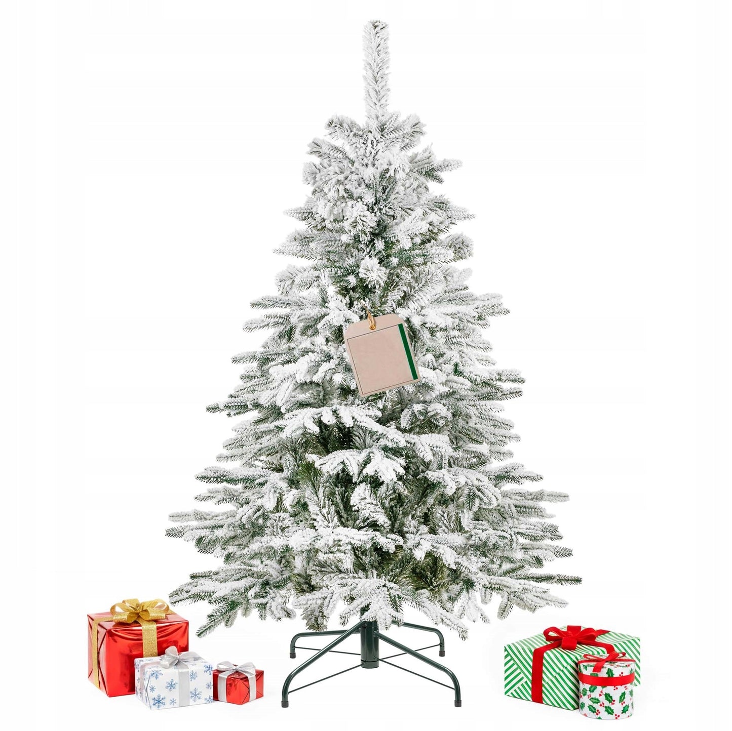 Dirbtinė Kalėdų eglutė „Premium“ 150 cm, tanki, su sniego efektu - pagrindinis vaizdas