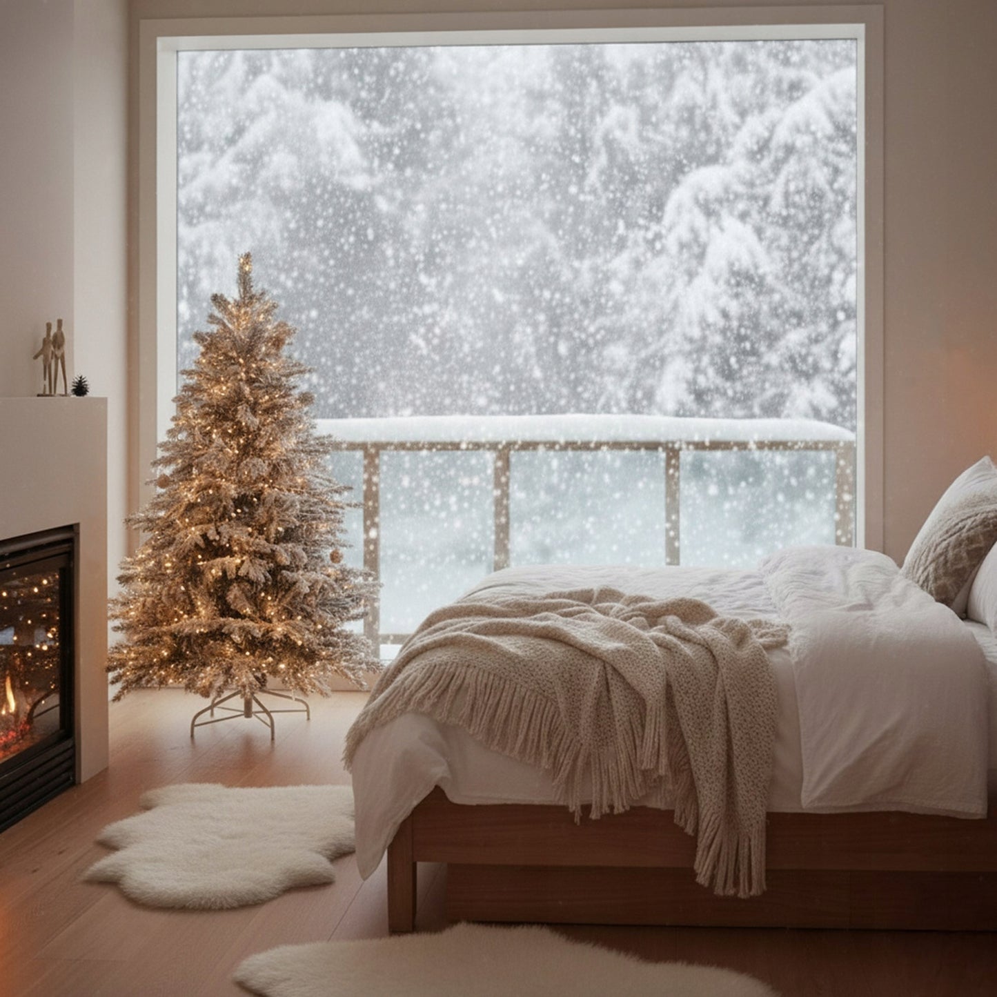 Dirbtinė Kalėdų eglutė „Premium“ 150 cm, tanki, su sniego efektu - vaizdas 6