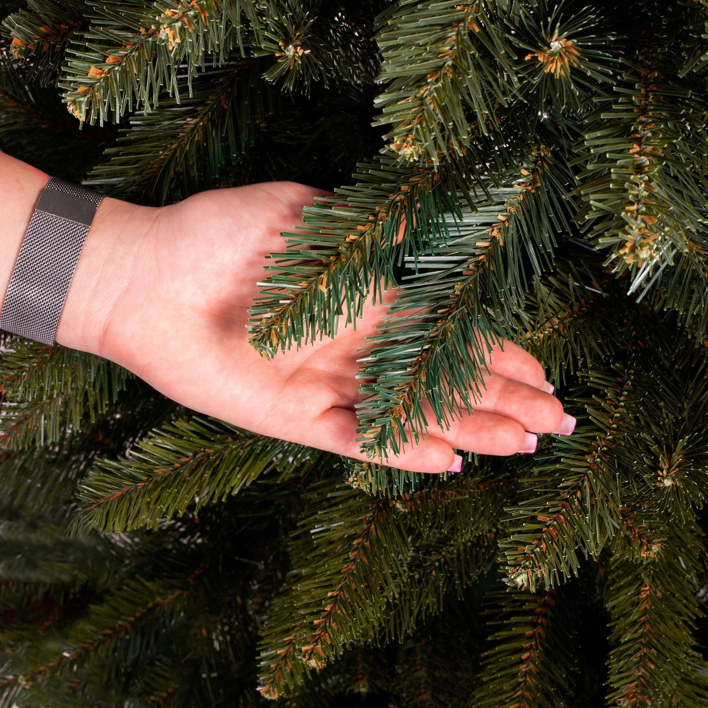 Dirbtinė eglutė Šiaurės Kaukazo eglė 180 cm, tanki ir natūraliai atrodo kaip gyva, PREMIUM – vaizdas 7