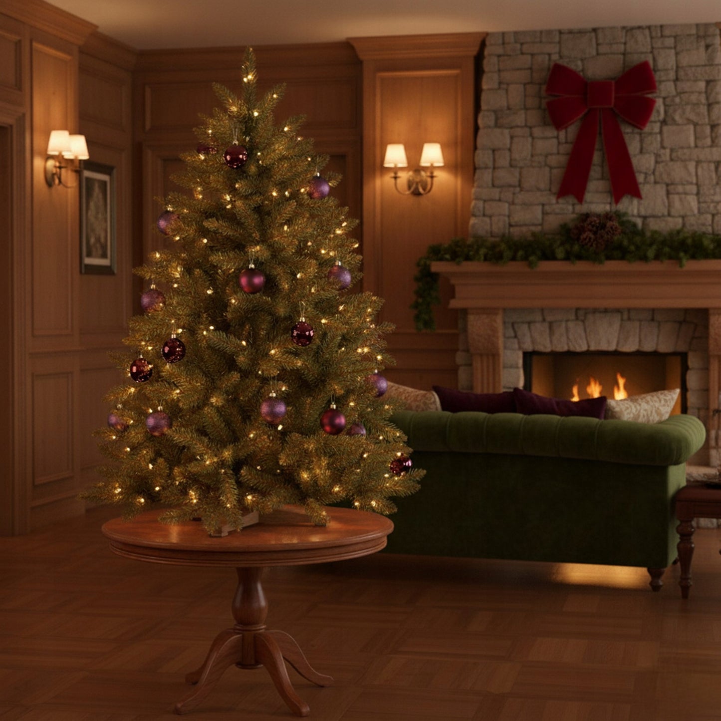 Dirbtinė eglutė Šiaurės Kaukazo eglė 120 cm, tanki ir natūraliai atrodo kaip gyva, PREMIUM klasės - vaizdas 5