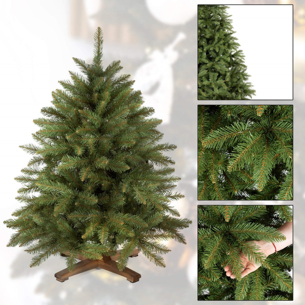 Dirbtinė eglutė Šiaurės Kaukazo eglė 120 cm, tanki ir natūraliai atrodo kaip gyva, PREMIUM klasės - vaizdas 6
