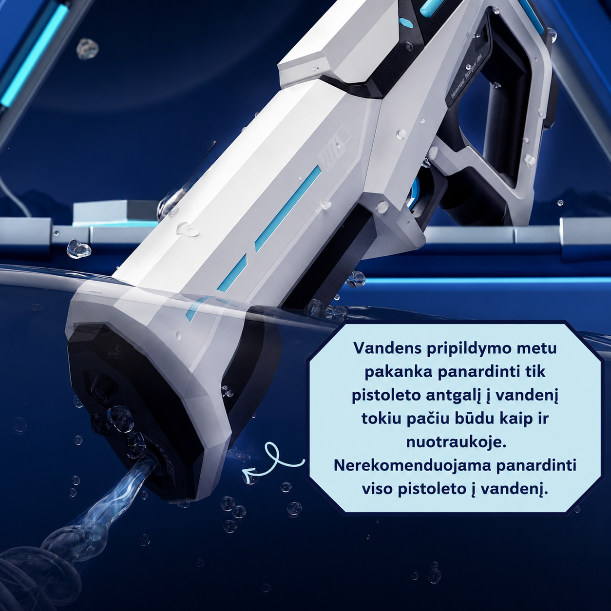 Woopie Elektrinis Vandens Šautuvas Automatinis Blasteris Vaikams 6+