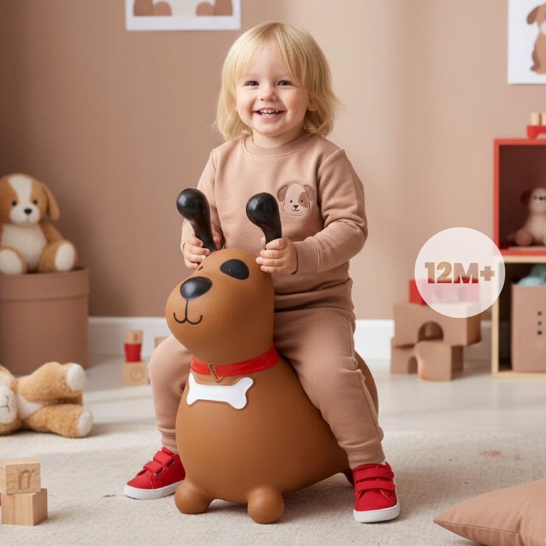 Guminis šokliukas Reksio, rudas, Sun Baby – vaizdas 2