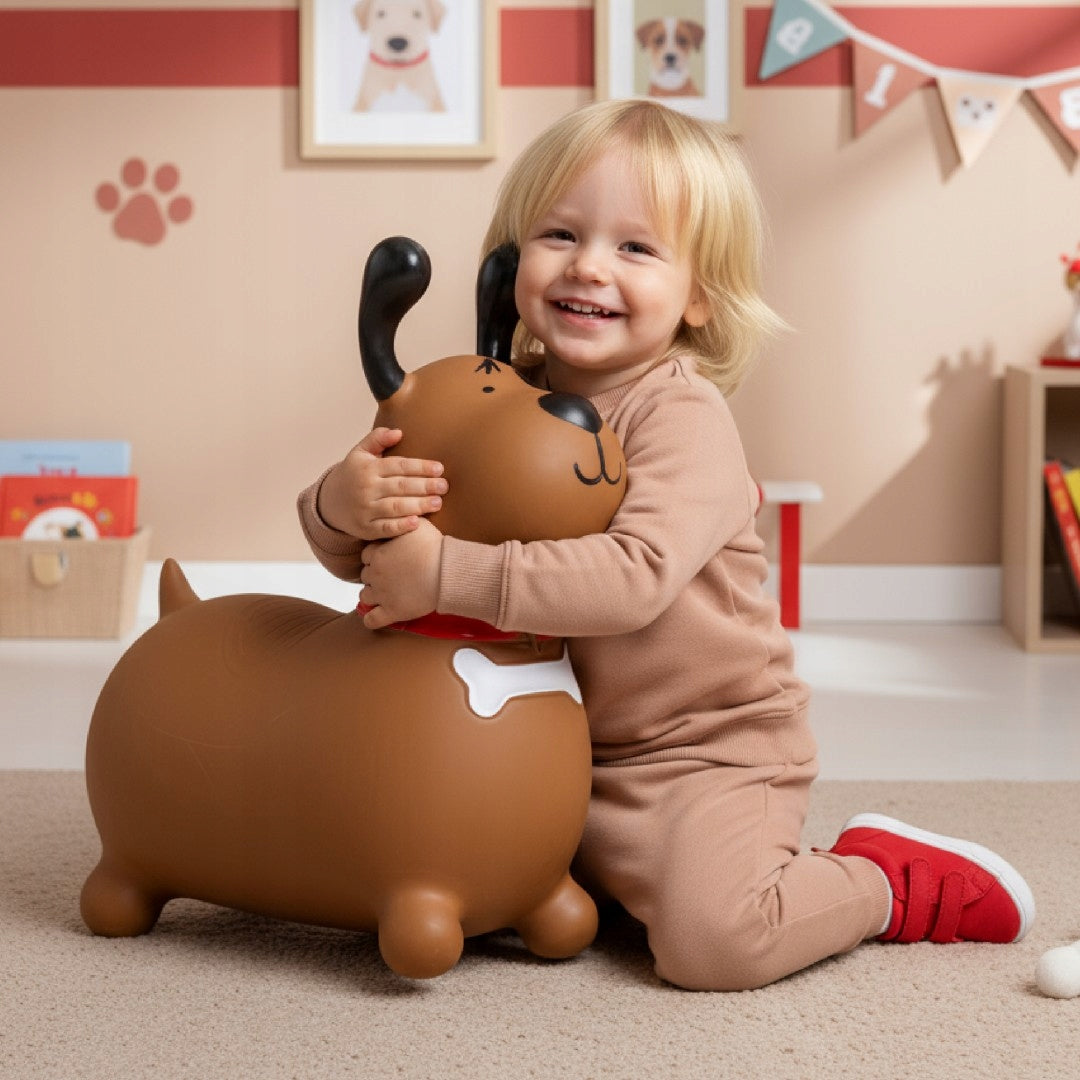 Guminis šokliukas Reksio, rudas, EAN kodas – vaizdas 8