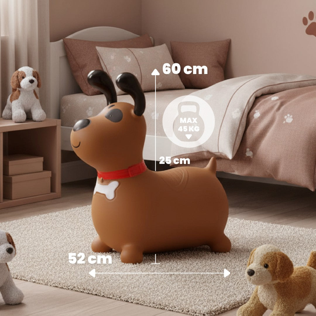 Guminis šokliukas Reksio, rudas, gamintojo kodas – vaizdas 9