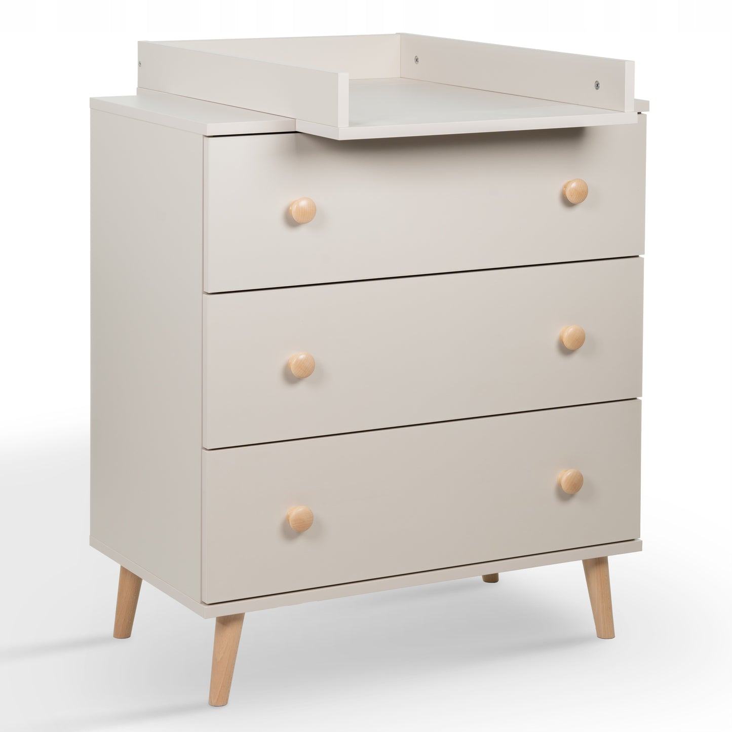 Vaikų komoda su pervystymo stalu TOMI, kašmyro smėlio spalvos – pagrindinis vaizdas