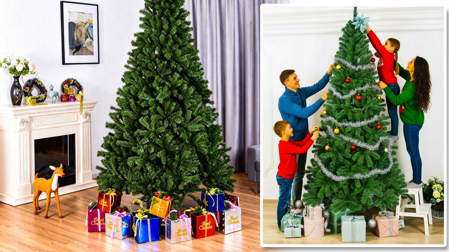 Dirbtinė eglutė Stazer „Sosna“ 180 cm, žalia, tanki, šventinė dekoracija, PREMIUM – vaizdas 6