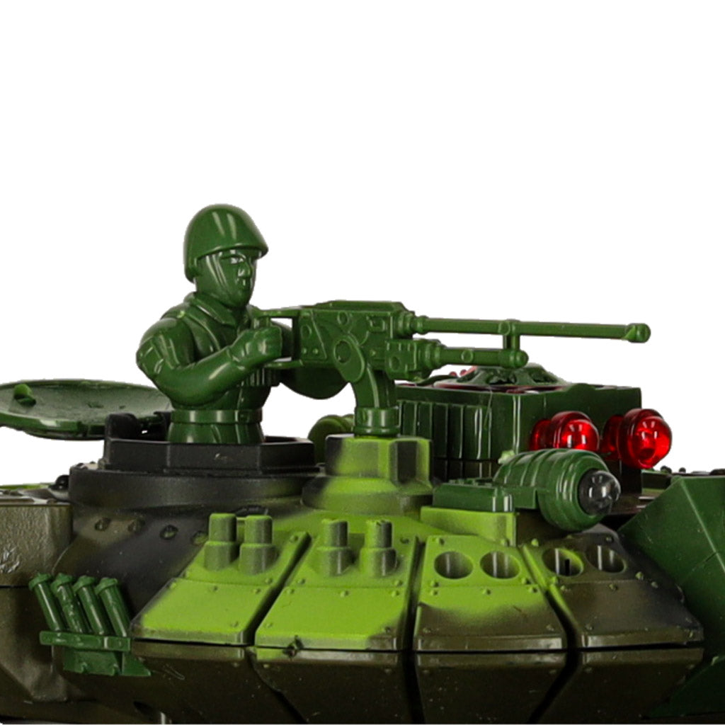 Radijo bangomis valdomas tankas RC War Tank 9993 2.4 GHz su miško kamufliažu