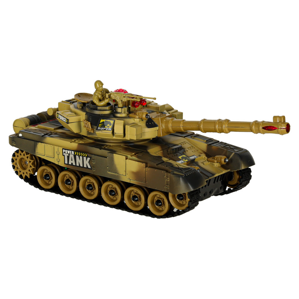 Nuotoliniu būdu valdomas tankas RC War Tank 9993 2.4 GHz, dykumos