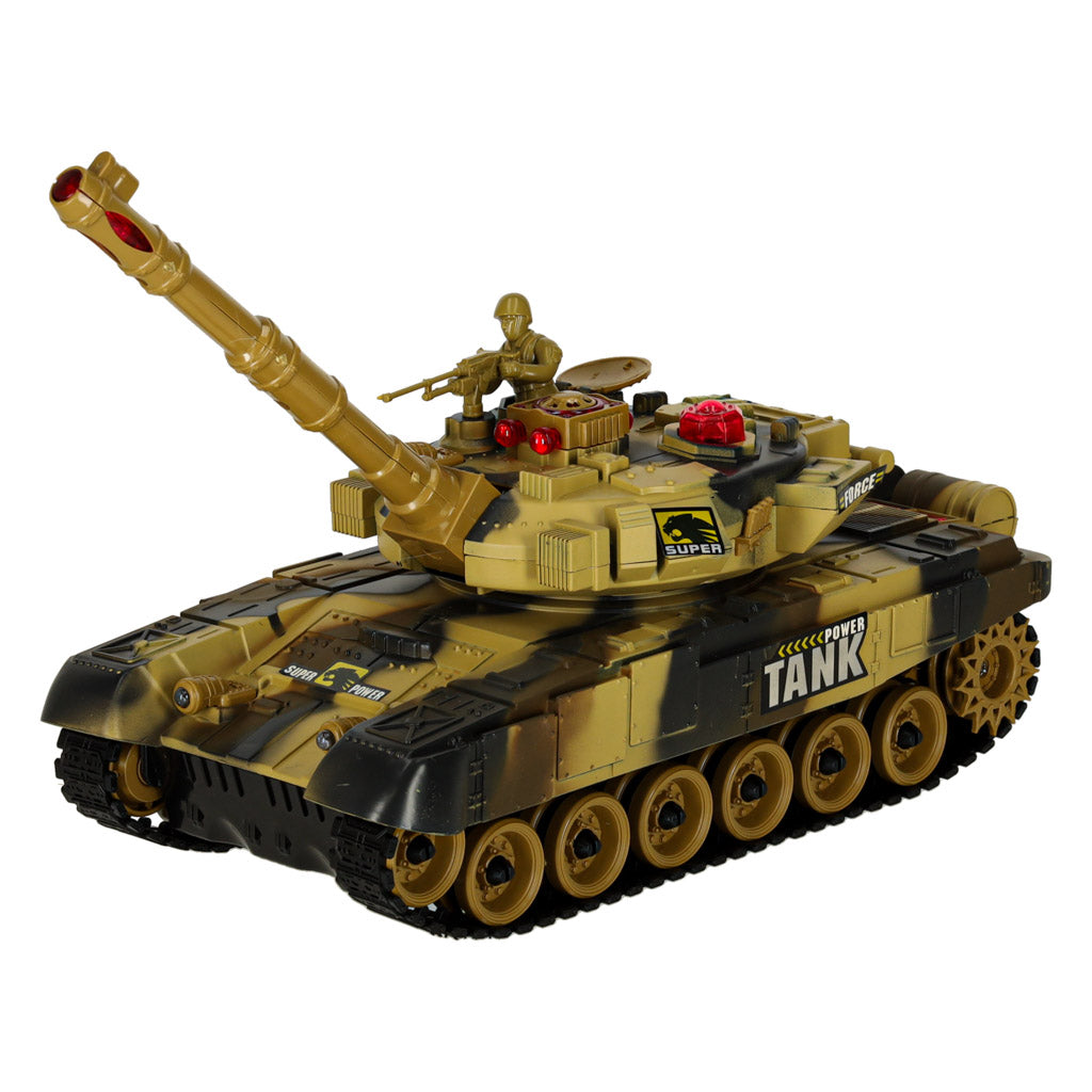 Nuotoliniu būdu valdomas tankas RC War Tank 9993 2.4 GHz, dykumos