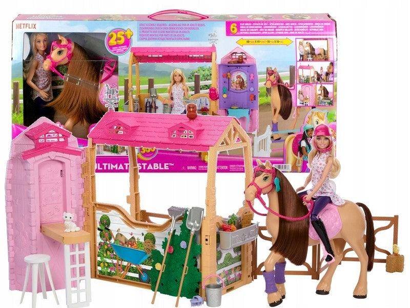 Barbie Mysteries žirgyno rinkinys HXJ44, lėlė, žirgas ir priedai – pagrindinis vaizdas