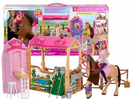 Barbie Mysteries žirgyno rinkinys HXJ44, lėlė, žirgas ir priedai – pagrindinis vaizdas