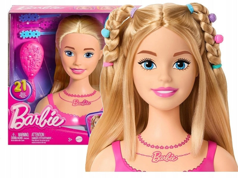 Barbie lėlės galva „Styling Head“ + 20 plaukų formavimo aksesuarų – pagrindinis vaizdas