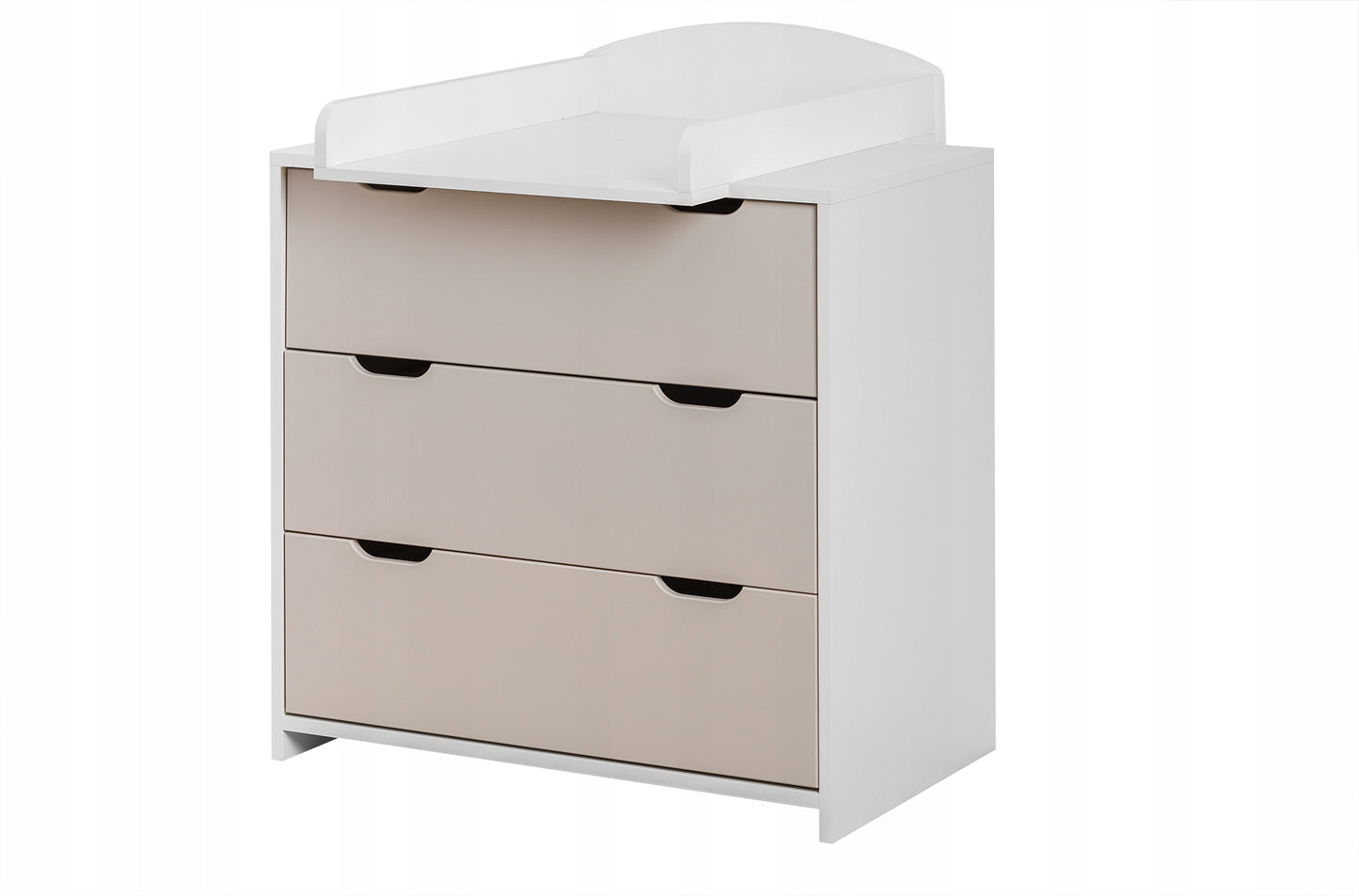 MOON Gili komoda su pervystymo stalu, 3 stalčiai, smėlio spalva – pagrindinis vaizdas