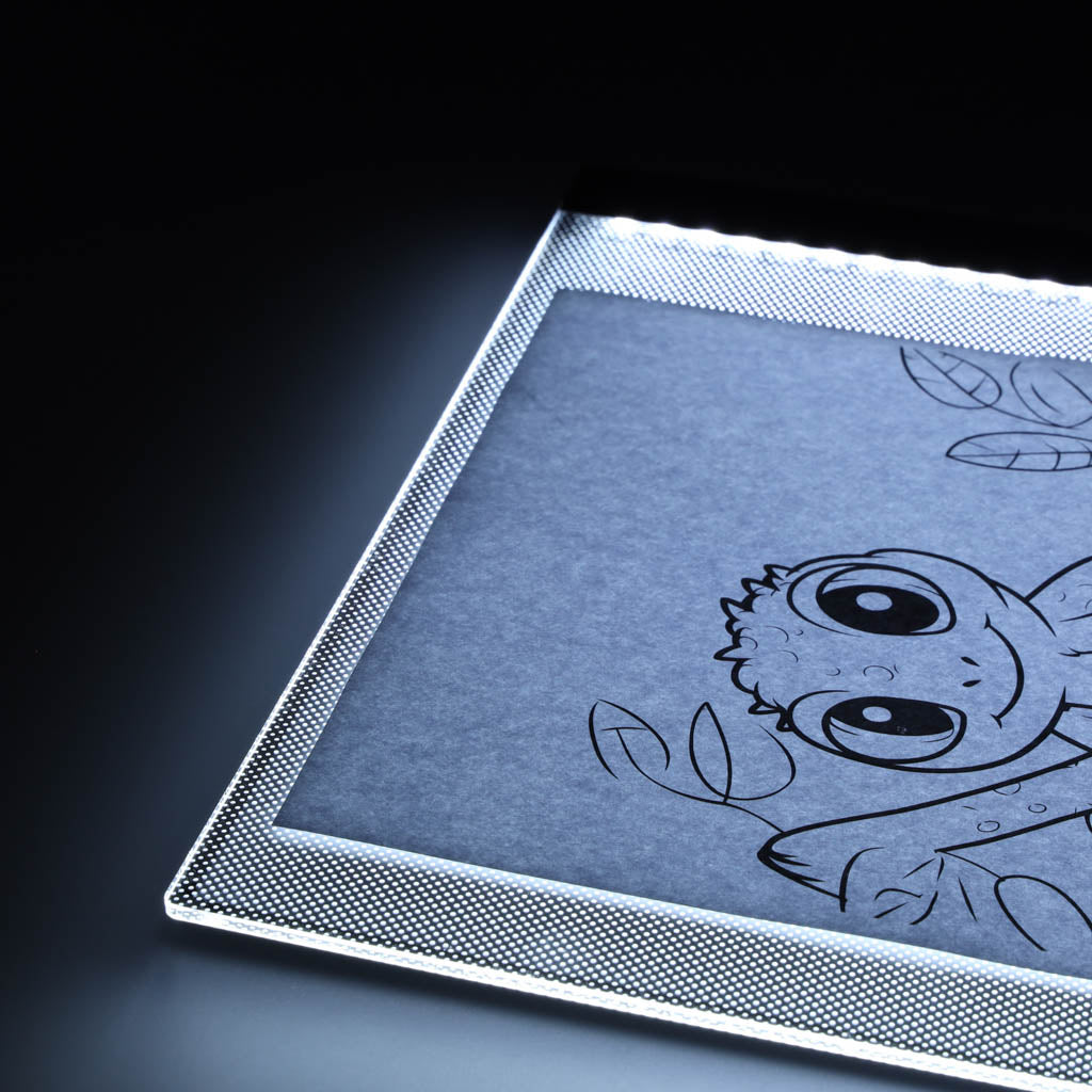 Šviečianti piešimo planšetė A3 su LED apšvietimu ir USB maitinimu