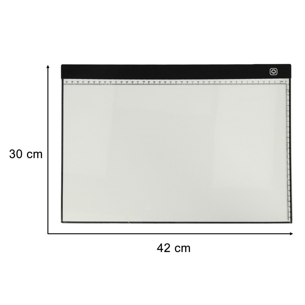 Šviečianti piešimo planšetė A3 su LED apšvietimu ir USB maitinimu