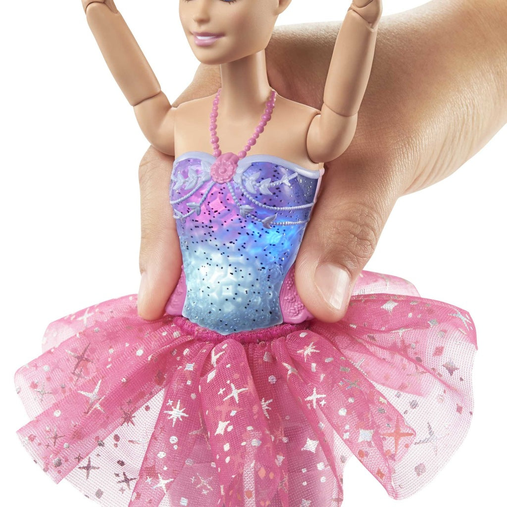Barbie Dreamtopia balerina su švieselėmis HLC25, pakuotės detalė (amžius 3+) – vaizdas 2