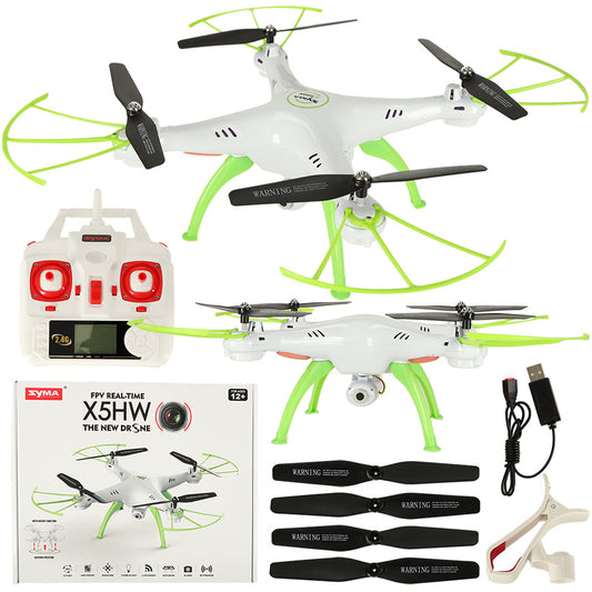 Baltas Syma X5HW RC dronas su FPV WiFi 2,4 GHz kamera – pagrindinis vaizdas