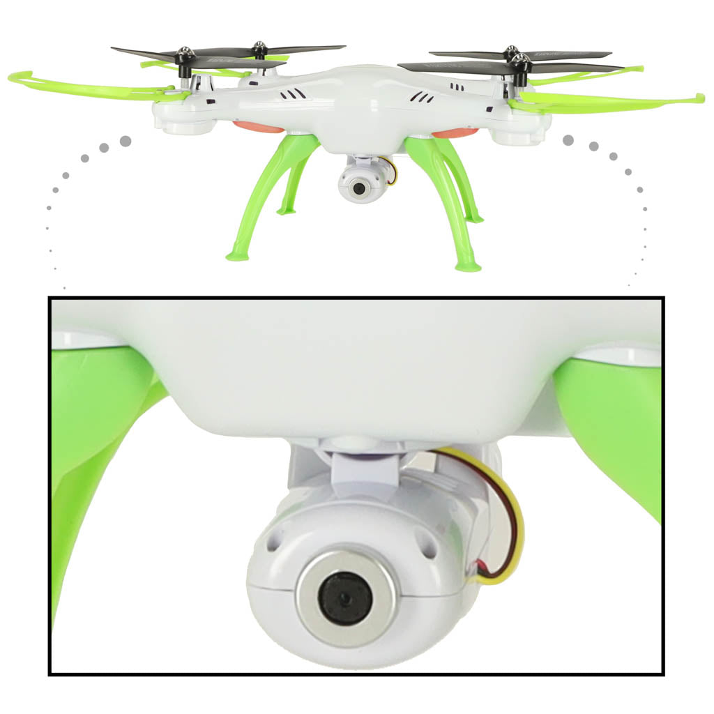 Baltas Syma X5HW RC dronas su FPV WiFi 2,4 GHz kamera – vaizdas 4