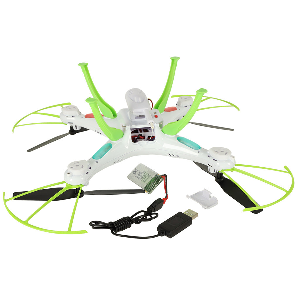 Baltas Syma X5HW RC dronas su FPV WiFi 2,4 GHz kamera – vaizdas 7