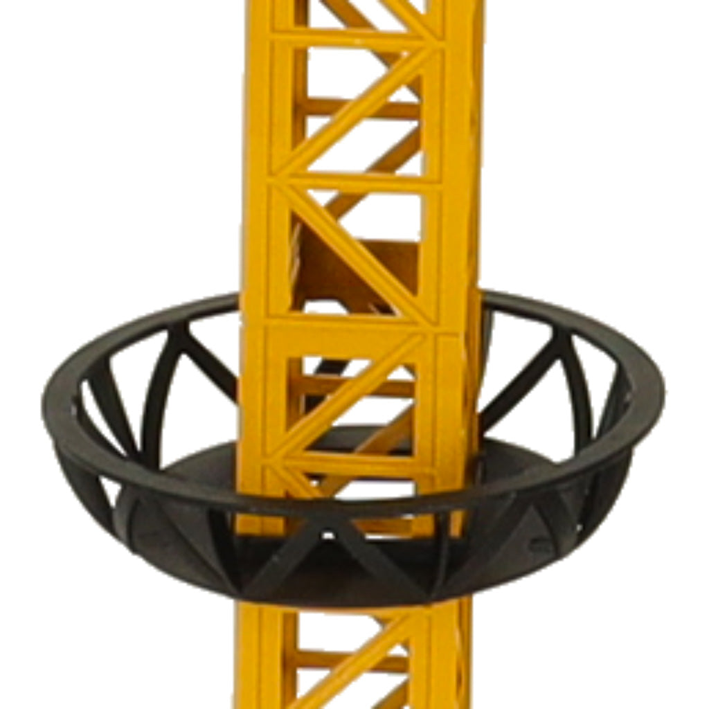 Nuotoliniu būdu valdomas RC statybinis kranas su kabliu, 4 kanalų, 128 cm aukščio