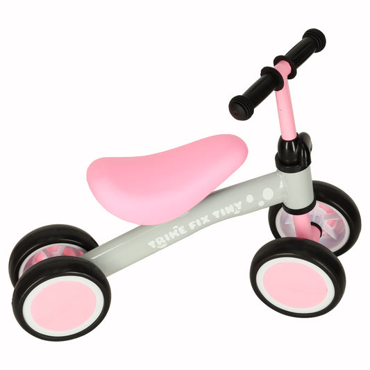 Keturratis balansinis dviratukas Trike Fix Tiny Balance Bike, rožinis