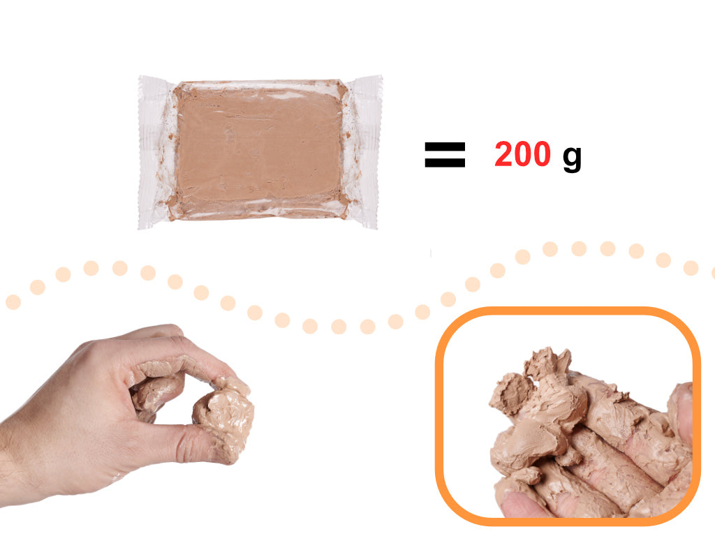 Molio masė puodžiaus ratui 1200g – vaizdas 3